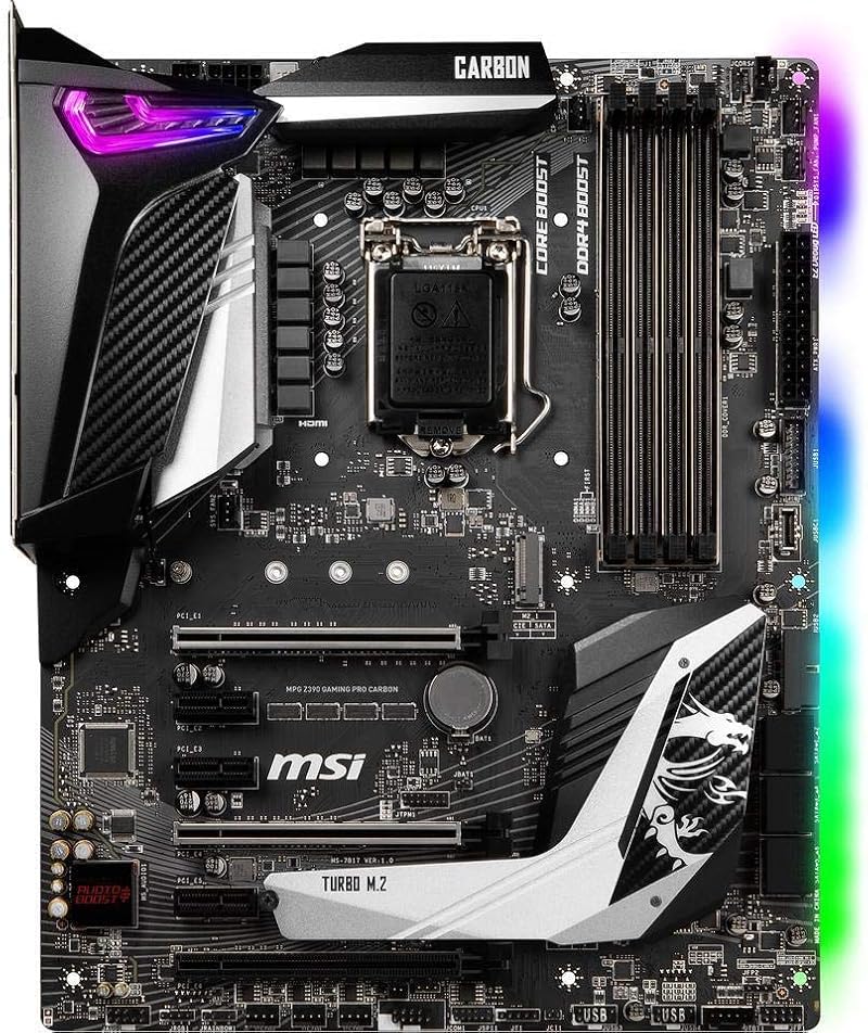 MSI MPG Z390 Gaming PRO Carbon Motherboard LGA1151 DDR4 M.2 USB 3.1 Gen 2