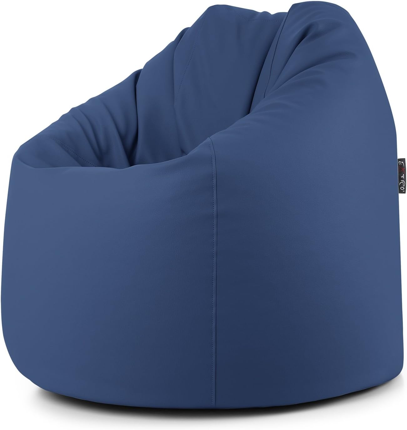 Poltrona Salotto CAB Pouf Sacco Poltrona XXL Ecopelle Nero