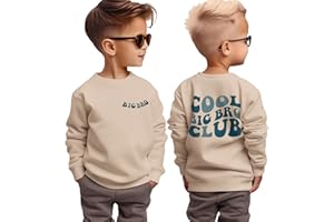 BOUTIKOME Big Brother Sweatshirt Toddler Baby Boy Cool Big Bro Club Shirts Announcement Pullover Long Sleeve Fall Tops