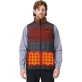 ORORO Men's Lightweight Quilted Heated Vest with USB-C Rechargeable Battery, Heated Quilted Vest