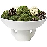 NAHARO New Moss Bowl, Handmade Cement Bowl–Artificial Moss Centerpiece for Home Decoration, Living Room, Office, or Coffee Ta
