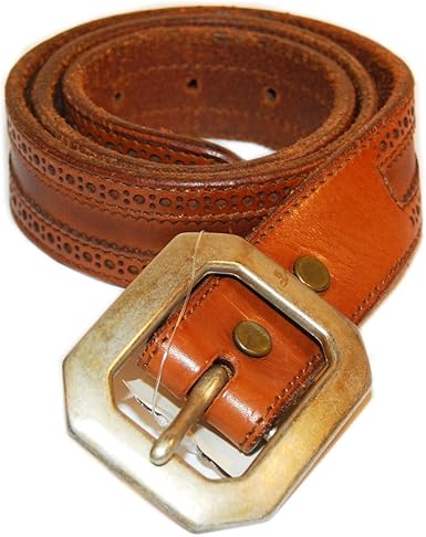 vintage tooled leather belt