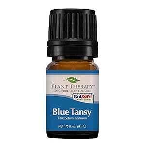 Plant Therapy Blue Tansy Essential Oil 100% Pure, Undiluted, Natural Aromatherapy, Therapeutic Grade 5 mL (1/6 oz)