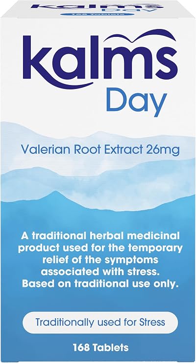 Kalms Day 168 Tablets Traditional Herbal Medicinal Product Valerian Root