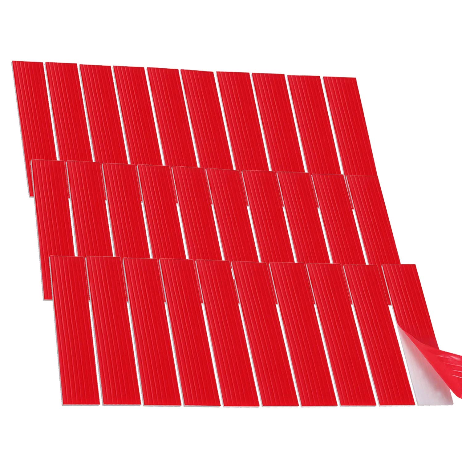 FEPITO 30 Pack Number Plate Sticky Foam Pads for Car License Number Plate Fixing Self-adhesive Double Sided