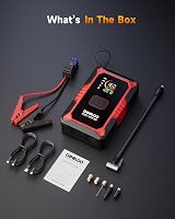 GOOLOO A5 Jump Starter with Air Compressor 4000A 160 PSI Tire Inflator view 8