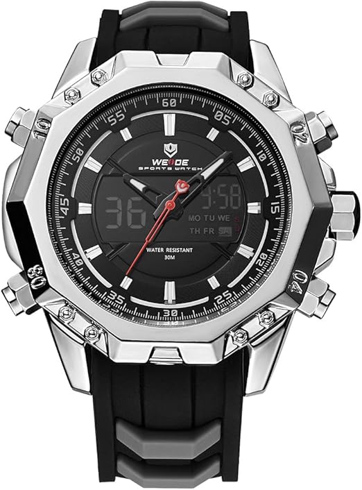 watch with analog and digital display