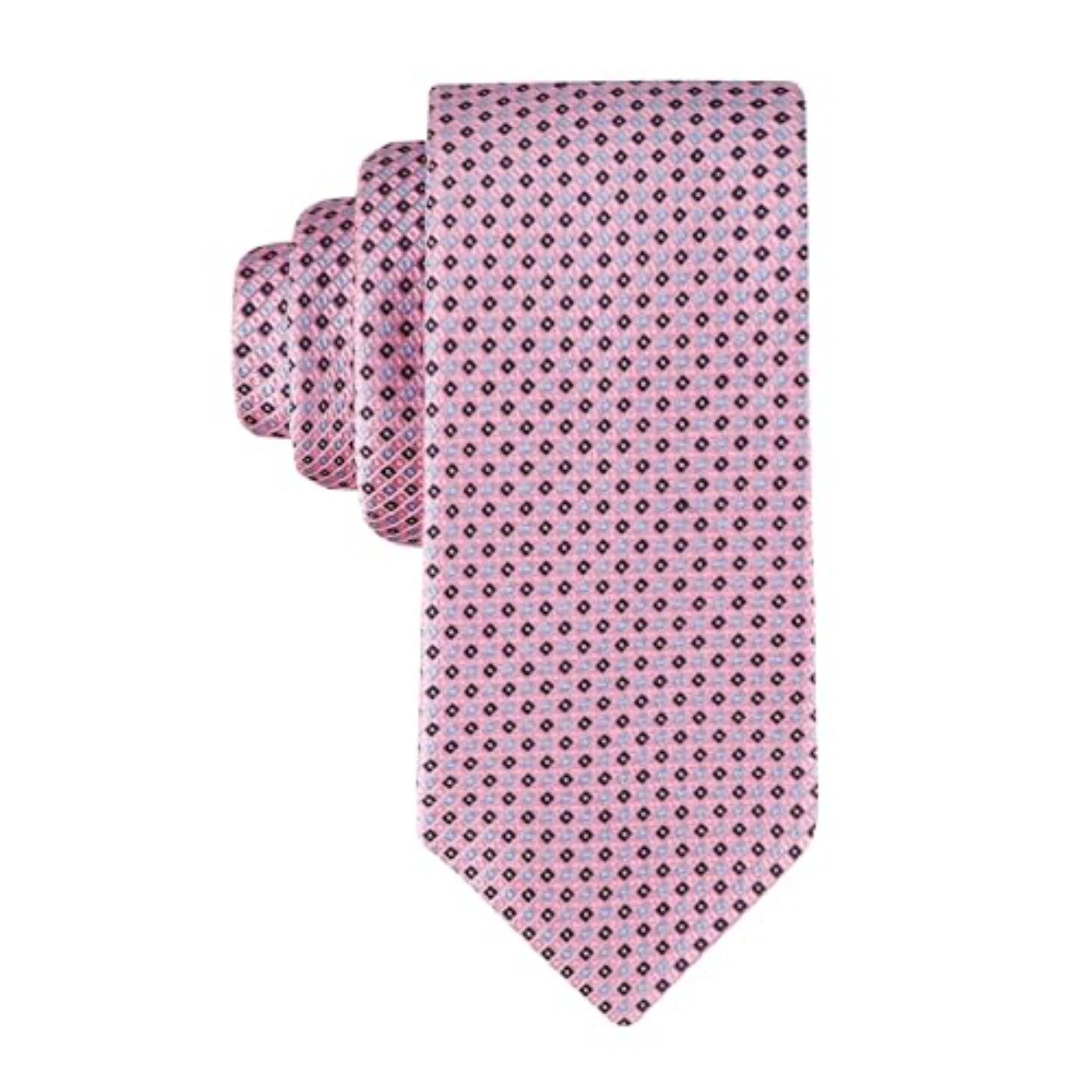 Tommy Hilfiger Men's Core Micro Dot Tie, Pink, One Size Image