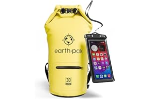 Earth Pak Waterproof Dry Bag with Zippered Pocket - Waterproof Dry Bag Backpack Keeps Gear Dry Kayak - Waterproof Phone Case