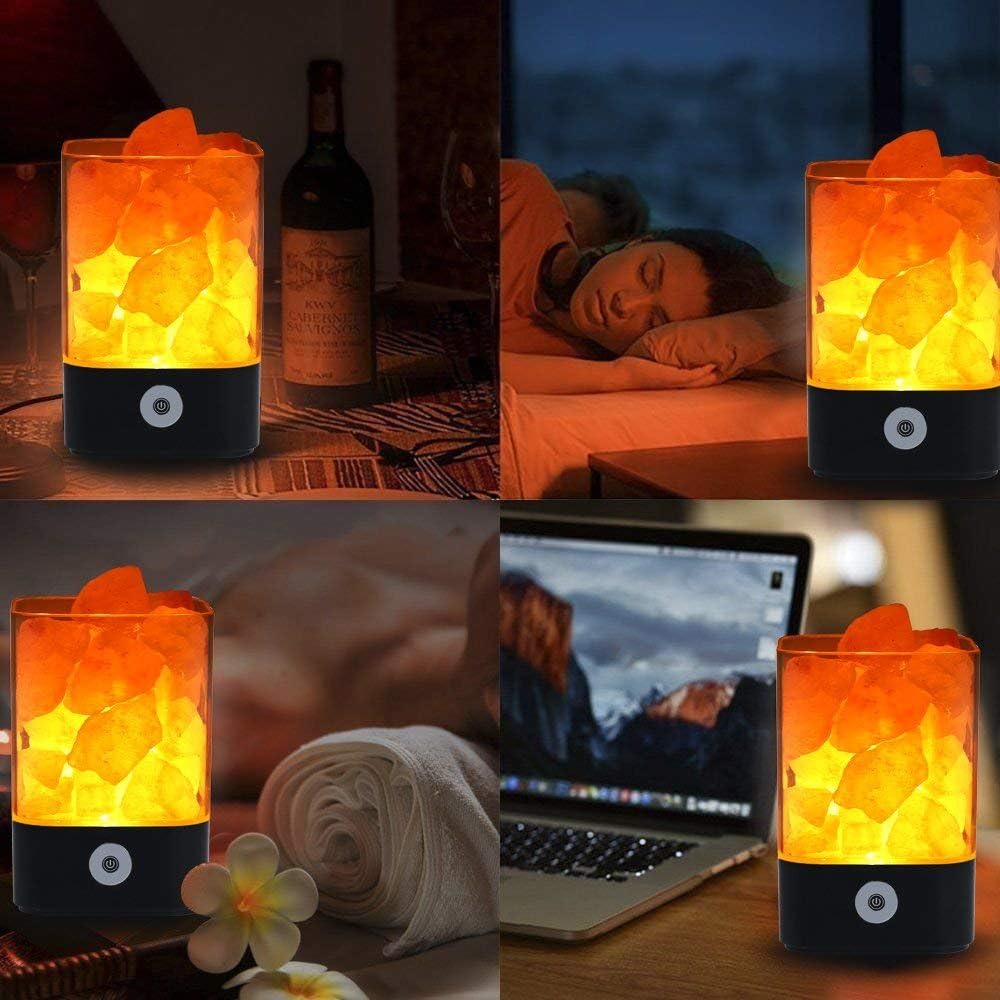 Lighting & Ceiling Fans Lisnfmbs USB Himalayan Salt Lamp ...