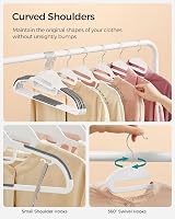 SONGMICS Plastic Clothes Hangers 0.5 cm Thick 41.5 cm Wide 20pc view 4