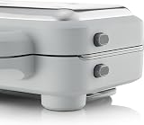 Breville DuraCeramic Waffle Maker White Stainless Deep-Fill Removable Plates view 5