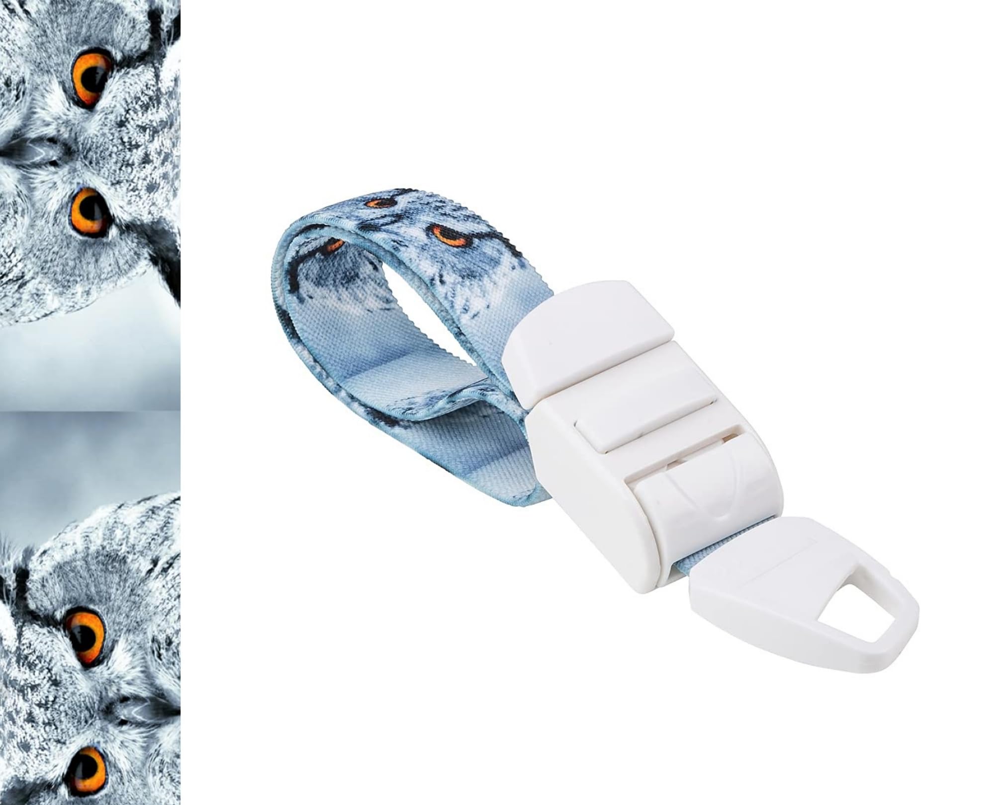 ROLSELEY Medical Tourniquet with GREY BIRD OWL Pattern with ABS Plastic Buckle Latex Free Elastic Band Perfect for Doctors, Nurses, Students and Paramedics