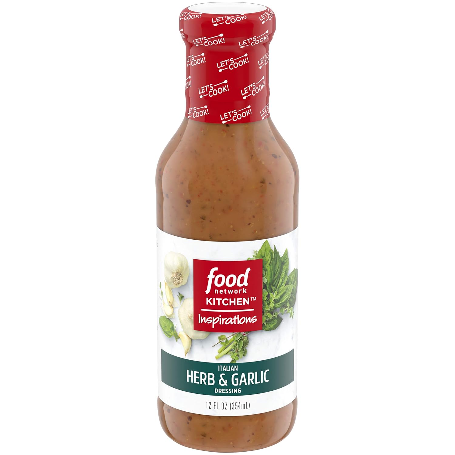 Food Network Kitchen Inspirations Italian Herb & Garlic Salad Dressing (12 fl oz Bottle)