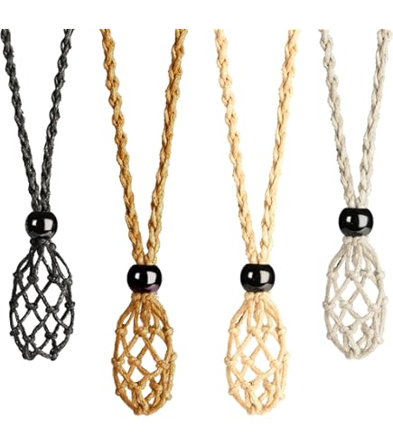 ZMKY Collana Cordone Porta Pietra Vuota | Collana Porta Vuota