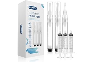 Fillable Touch Up Paint Pen Brush, 3 Pcs Paint Pen for Wall Touch Up, Refillable Paint Pens for Walls, Wood Floors, Cabinets,