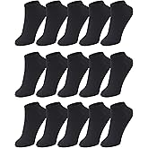 Duufin 15 Pairs Men's Ankle Socks Mens Low Cut Athletic Casual Short Socks for Men 7-9/10-13
