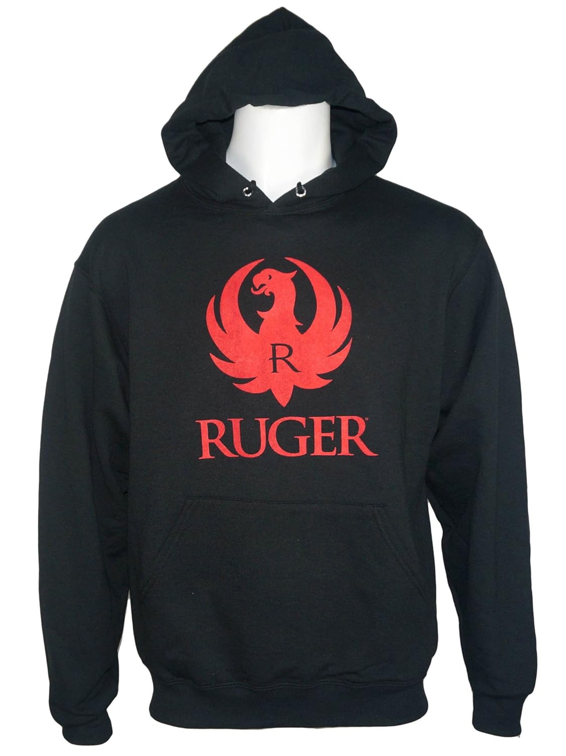Ruger Firearms Men's Logo Pullover Hoodie Black Black Amazon.co.uk