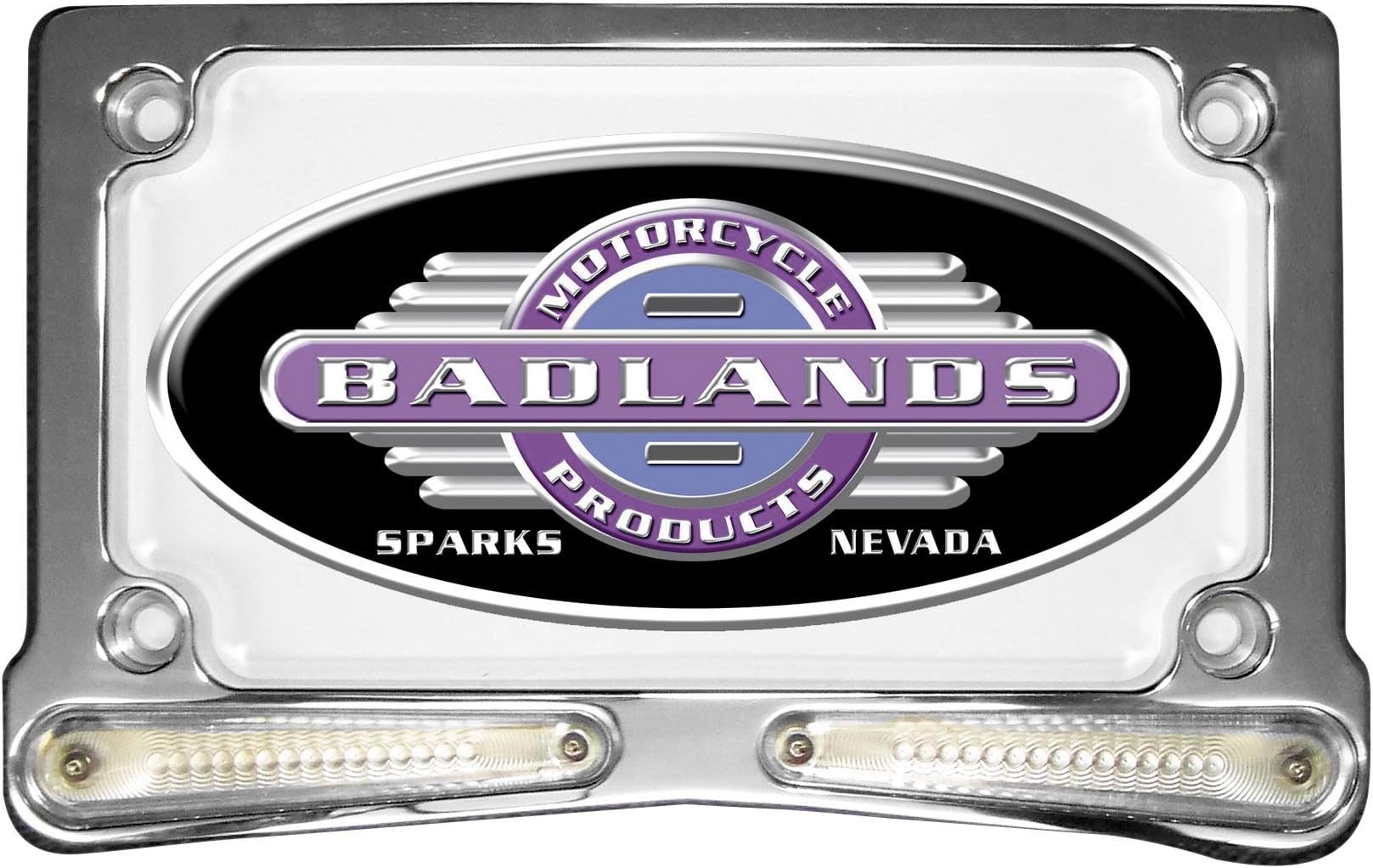 Badlands Whiskers Horizontal Amber L.E.D. License Plate Frame