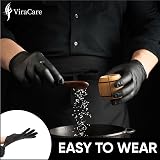 ViraCare 100 x Black Vinyl Gloves Disposable Medium 1 Pack (100) view 7