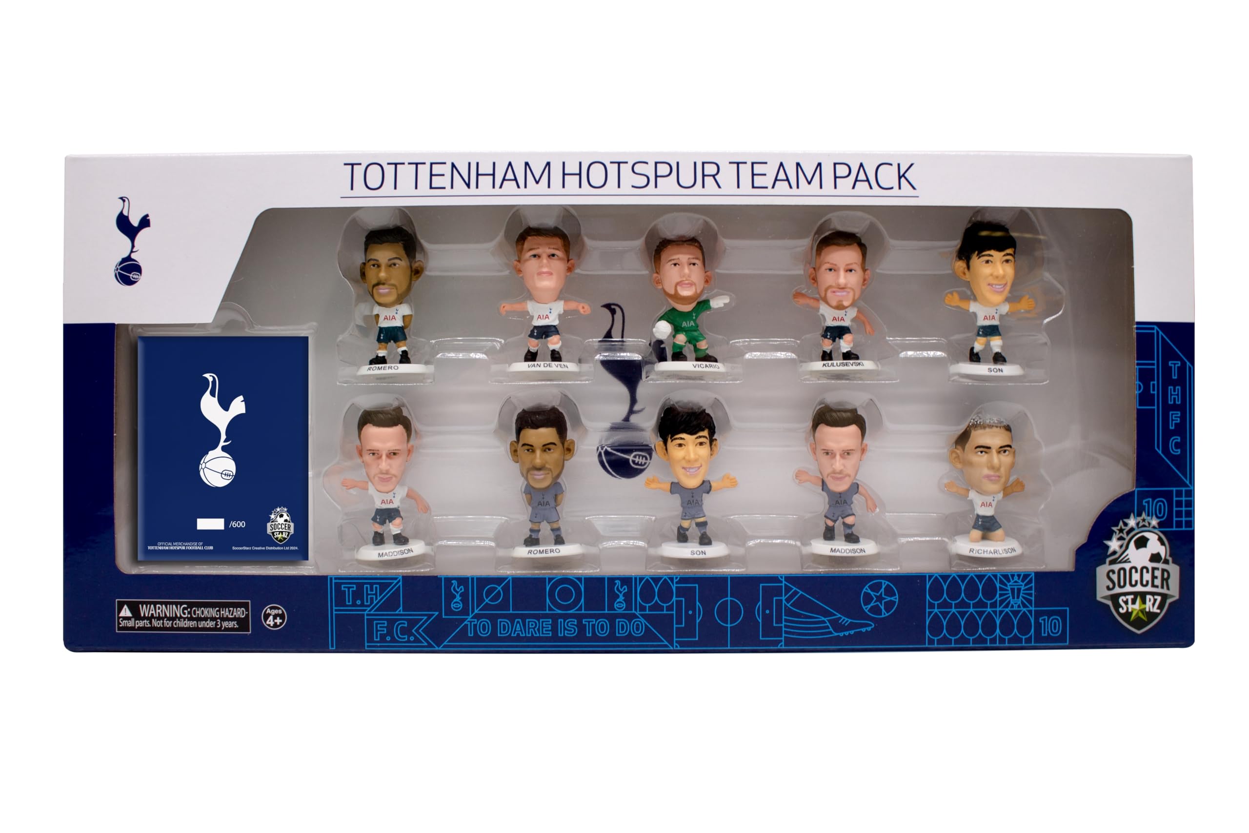 SoccerStarz - Spurs Team Pack 10 Figure (2024/25 Version Classic Kit)