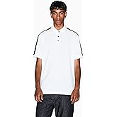 Armani Exchange Mens Regular Fit Logo Tape Polo