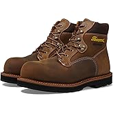 Thorogood Men's Iron River 6” Leather Waterproof Work Shoes with Composite Safety Toe Oil and Slip-Resistant Outsole