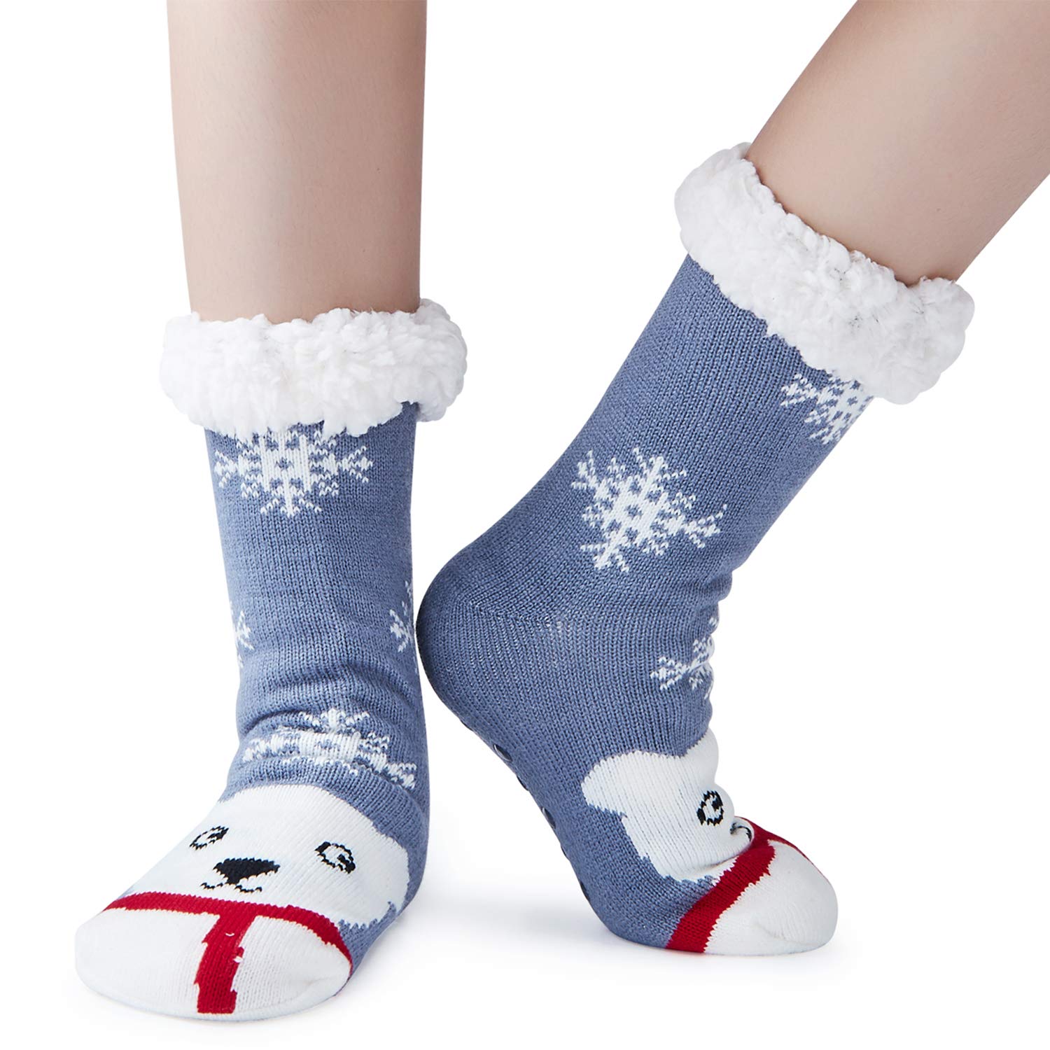 AIDEAONE Wollsocken, Frauen Socken nicht Slip Winter Home Socken für den Winter
