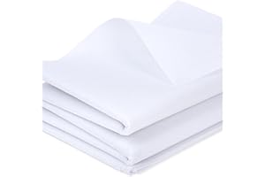 Meneng Midweight Iron-On Fusible Interfacing: 40"x5Yards White Medium Weight Onesided Soft Nonwoven Interlining Fabric for Sewing