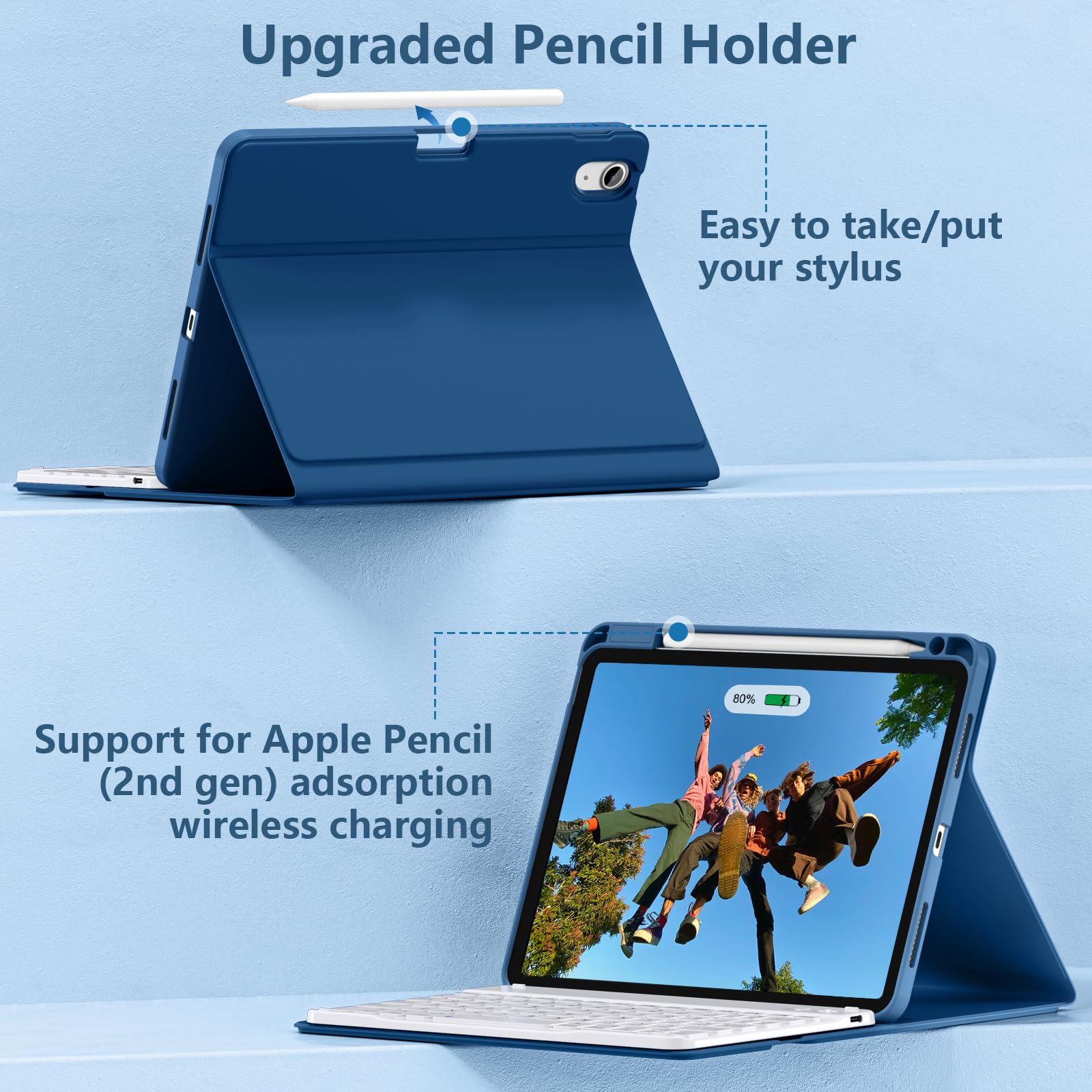 Wenlaty Keyboard Case for iPad Air 11-inch Case