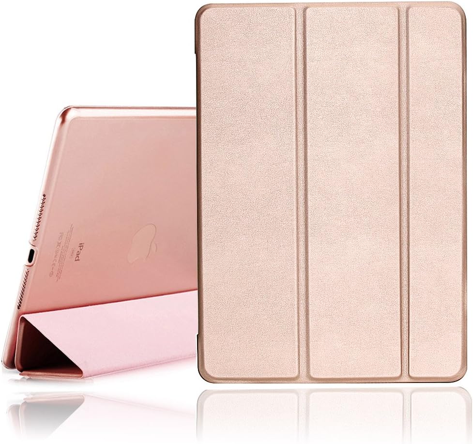 New iPad Case, 2017/2018 iPad 9.7 inch Cover Case with Auto Sleep/Wake Function,Ultra Slim Lightweight Smart iPad Case For Newest iPad Model A1822/A1823/A1893/A1954 (Rose Gold)