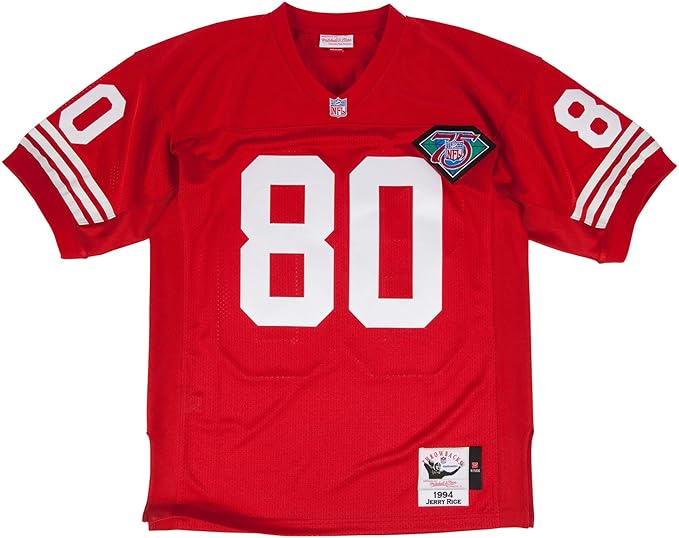 Amazon.com: Mitchell & Ness Jerry Rice 1994 Authentic Jersey #80 San Francisco 49ers Red (Red 