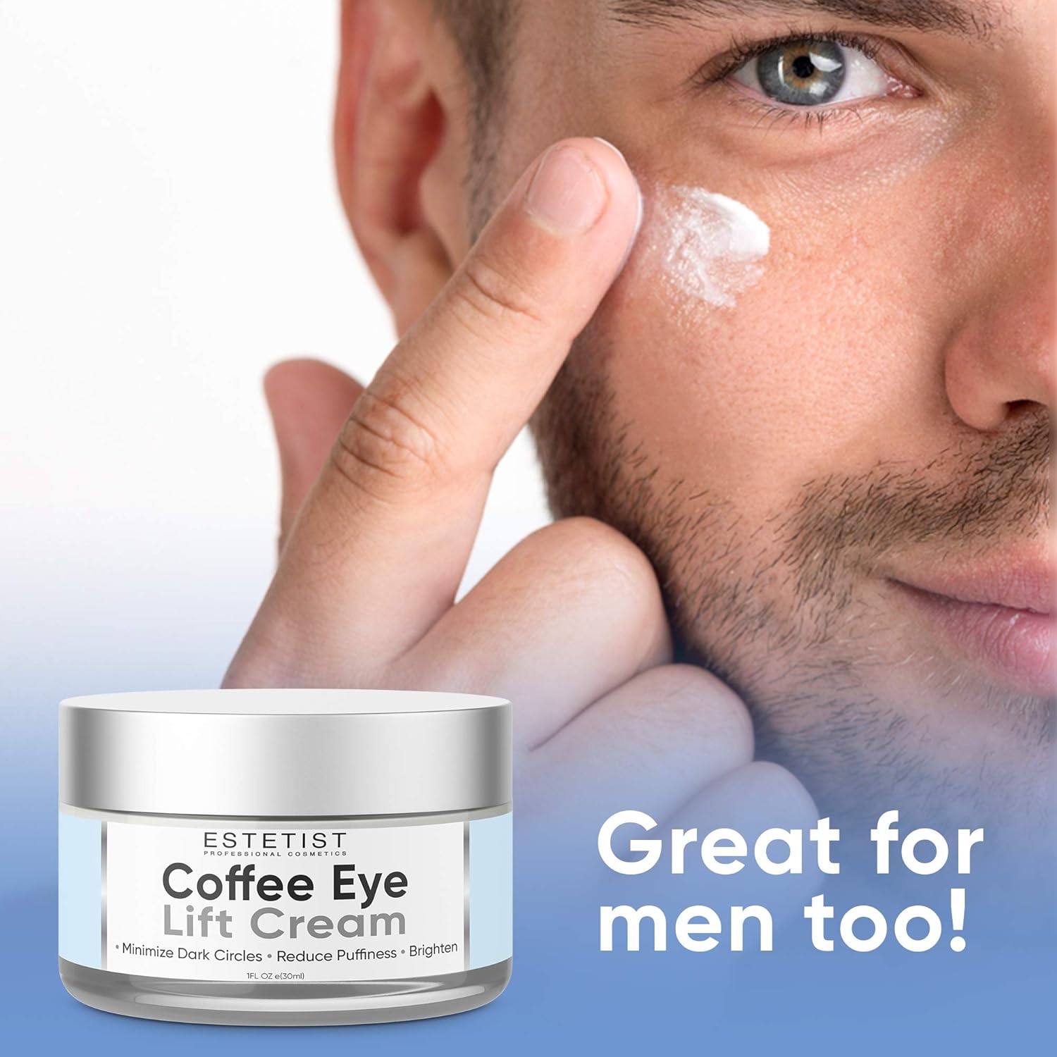 Caffeine Infused Coffee Eye Lift Cream - Reduces Puffiness, Brightens Dark Circles, Firms Under Eye Bags - Anti Aging, Wrinkle Fighting Skin Treatment: Beauty