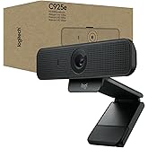 Logitech C925-E Business Webcam HD 1080p/30fps with Light Correction | 30fps video, light correction, autofocus, clear audio, privacy shutter, works with Microsoft Teams, Google Meet, Skype, Zoom
