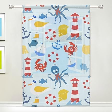 Wallpaper Rideaux nautiques de chambre Free HD