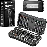 Saker 66 in 1 Magnetic Screwdriver Set Portable Multi Bit Ratcheting Screwdriver Kit with Detachable Handle for Home Electronics,Computer,Furniture, Bike,DIY,Gifts