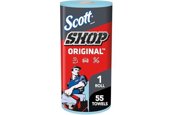 Scott Kimberly-Clark Professional Logistics Supply 75130KC Scott Shop Towels Blue 11 plug X 10,4 plug (27,9cm X 26,4cm), 1 Ro
