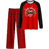 PASHOP Boys Pajamas Cozy Soft Long Sleeves Top and Pants 2 Piece Cool Pjs Pajamas Set Big Boys Sleepwear Size 8-14