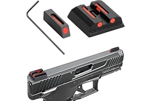 GLKTRS No-Tritium Fiber Optic Red/Green Sights for Pistol Taurus G2C, PT111, G3, TX22, G2, 709, G2S, PT140, 740, Taurus G2C Accessories Sights Set