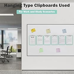 Macroclo Bulk Plastic Clipboards 6 Pack, Teal Clip