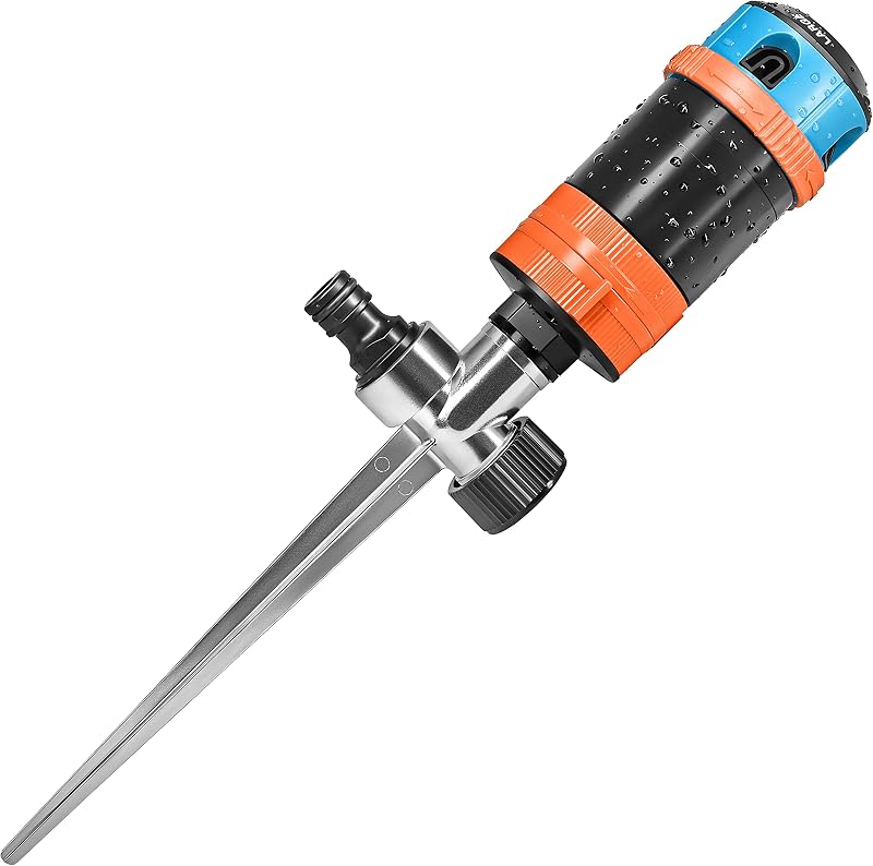 GRÜNTEK Circular Sprinkler on Metal Spike 30°-360° Large Area up to 452 m²