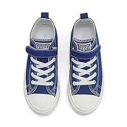 Fefoe Boys Blue Canvas Shoes Girls Canvas Walking