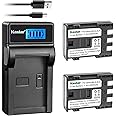 Kastar Battery (X2) & LCD Slim USB Charger for Canon NB-2L NB-2LH NB-2L12 NB-2L14 NB-2L24 BP-2L5 BP-2LH and Canon EOS Digital Rebel XT Xti Cameras