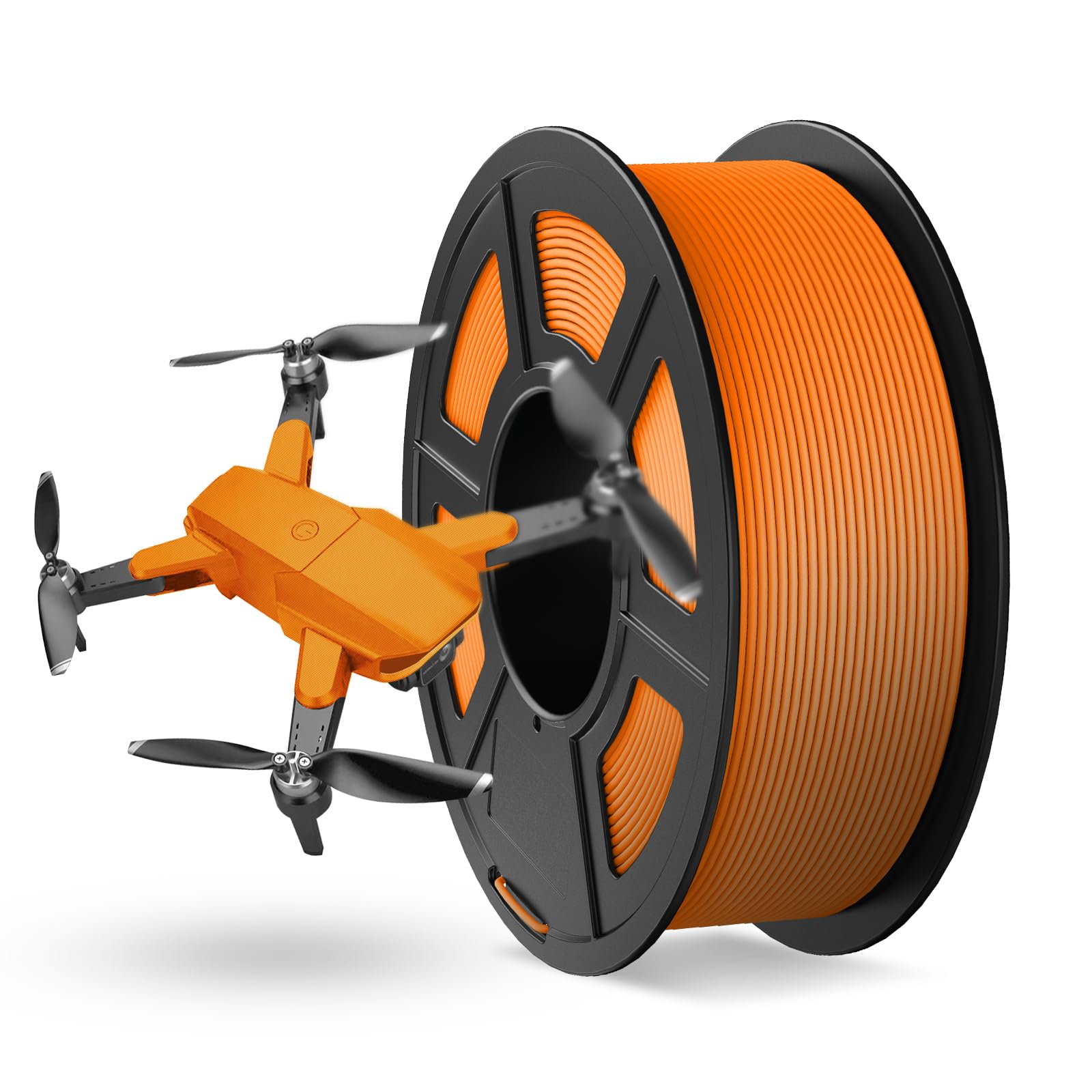 Photo 1 of JAYO Rapid Matte PETG Filament 1.75mm Orange 1.1KG, High Speed 30-600mm/s 3D Printer Filament, High Toughness & Impact Resistance, 1.1kg Spool(2.4lbs)