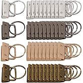 GDFYMI Key Fob Hardware, 40Pcs 1 Inch Keychain Hardware Set with Split Ring for Wristlet, Key Lanyard, Keychain Making Kit Crafts DIY Supplies for Gifts (4 Colors)