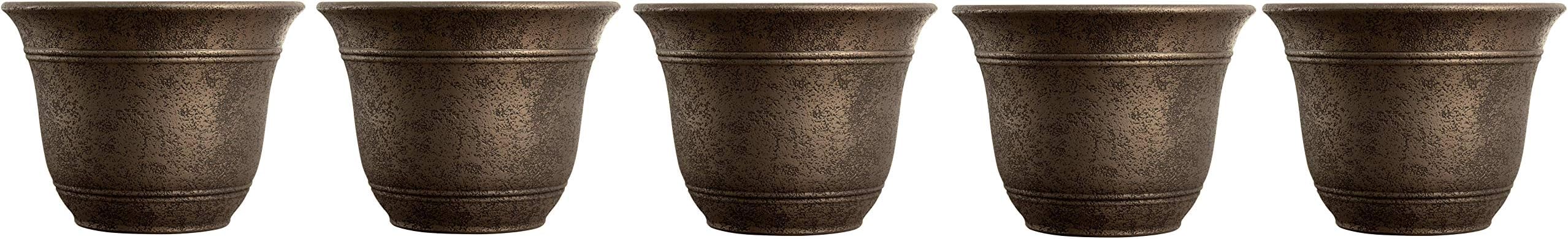 ListoSRA13001P02 Sierra Planter, Nordic Bronze Planter, 13-Inch Width (Pack of 5)