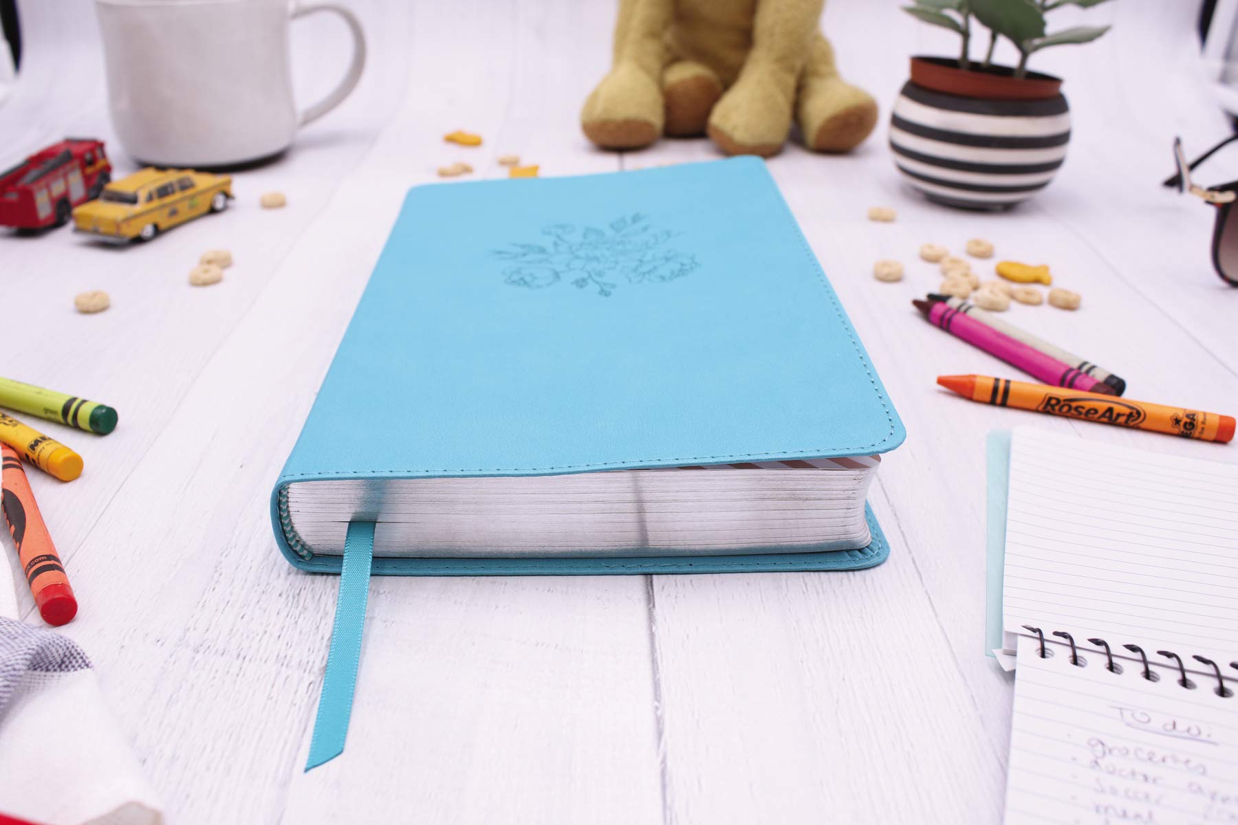 NIV, The Busy Mom's Bible, Leathersoft, Teal, Red Letter, Comfort Print: Daily Inspiration Even If You Only Have One Minute NIV, The Busy Mom's Bible, Leathersoft, Teal, Red Letter, Comfort Print: Daily Inspiration Even If You Only Have One Minute Imitation Leather Kindle