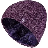 HEAT HOLDERS - Women's Thermal Fleece Cable Knit Winter Hat 3.4 Tog - One Size