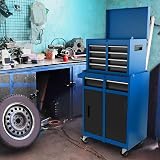 TANGZON Lockable Tool Cabinet Rolling Tool Chest Combo with Wheels view 7