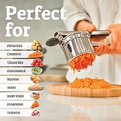 PriorityChef Large 15oz Potato Ricer With 3